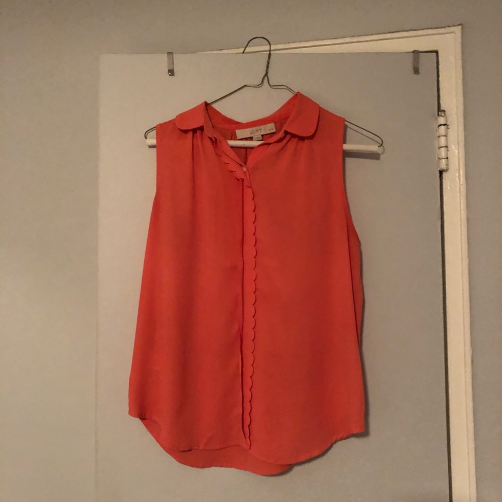 Cute peach blouse!